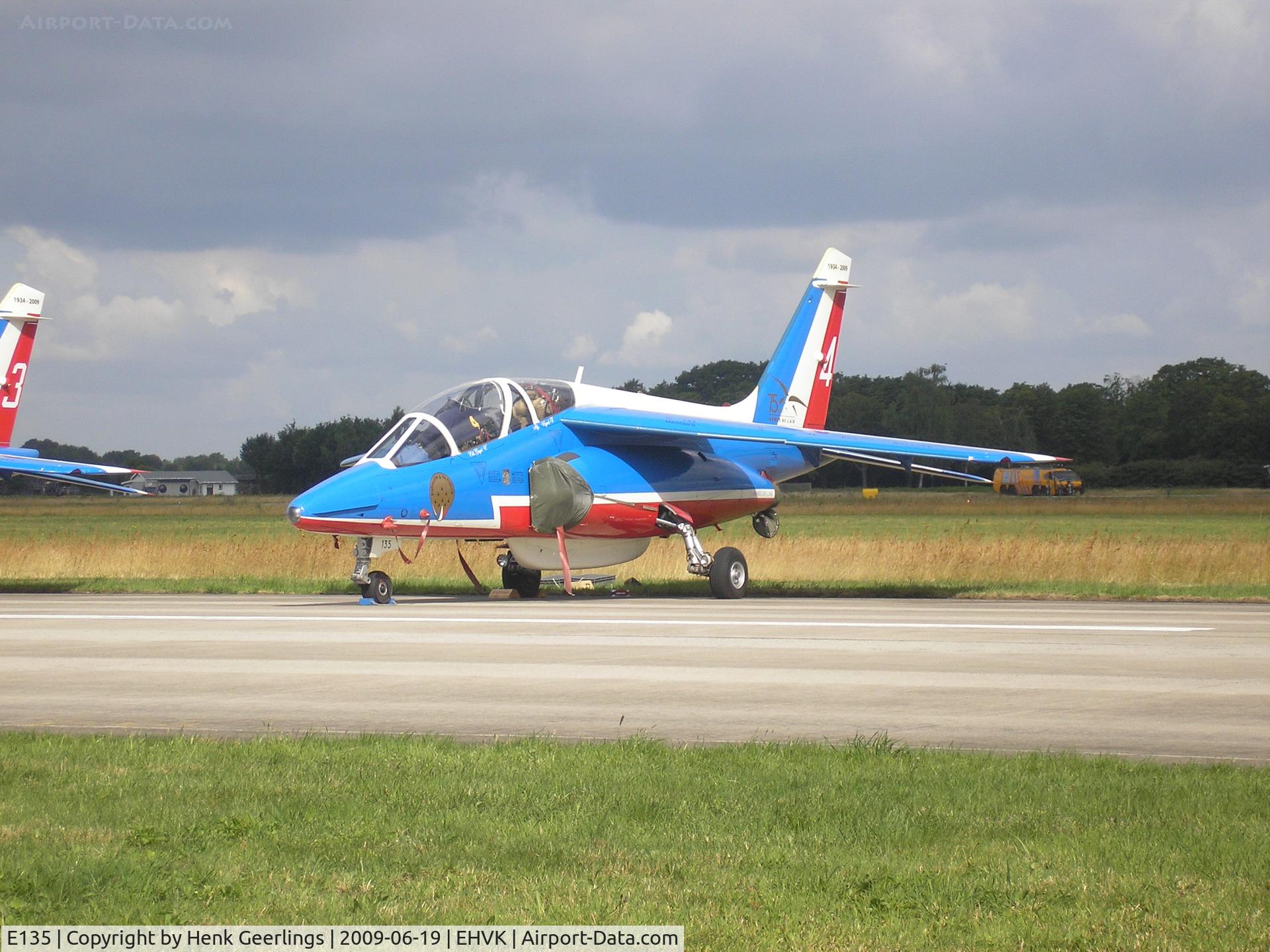 E135, Dassault-Dornier Alpha Jet E C/N E135, Dutch AF Openday , Volkel AFB , Patrouille de France , F-TERX  nr 4
