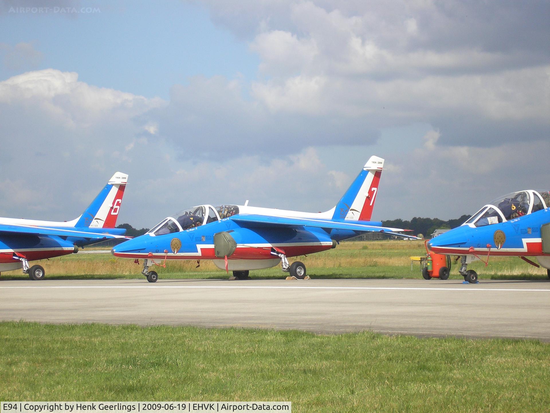 E114, Dassault-Dornier Alpha Jet E C/N E114, Dutch AF Openday , Volkel AFB , Patrouille de France , F-TERH  nr 7