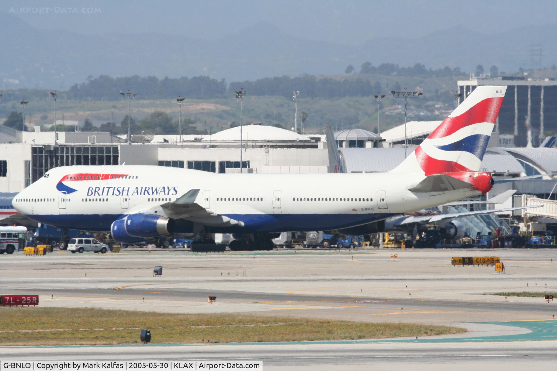 G-BNLO, 1990 Boeing 747-436 C/N 24057, British Airways 747-436, G-BNLO KLAX