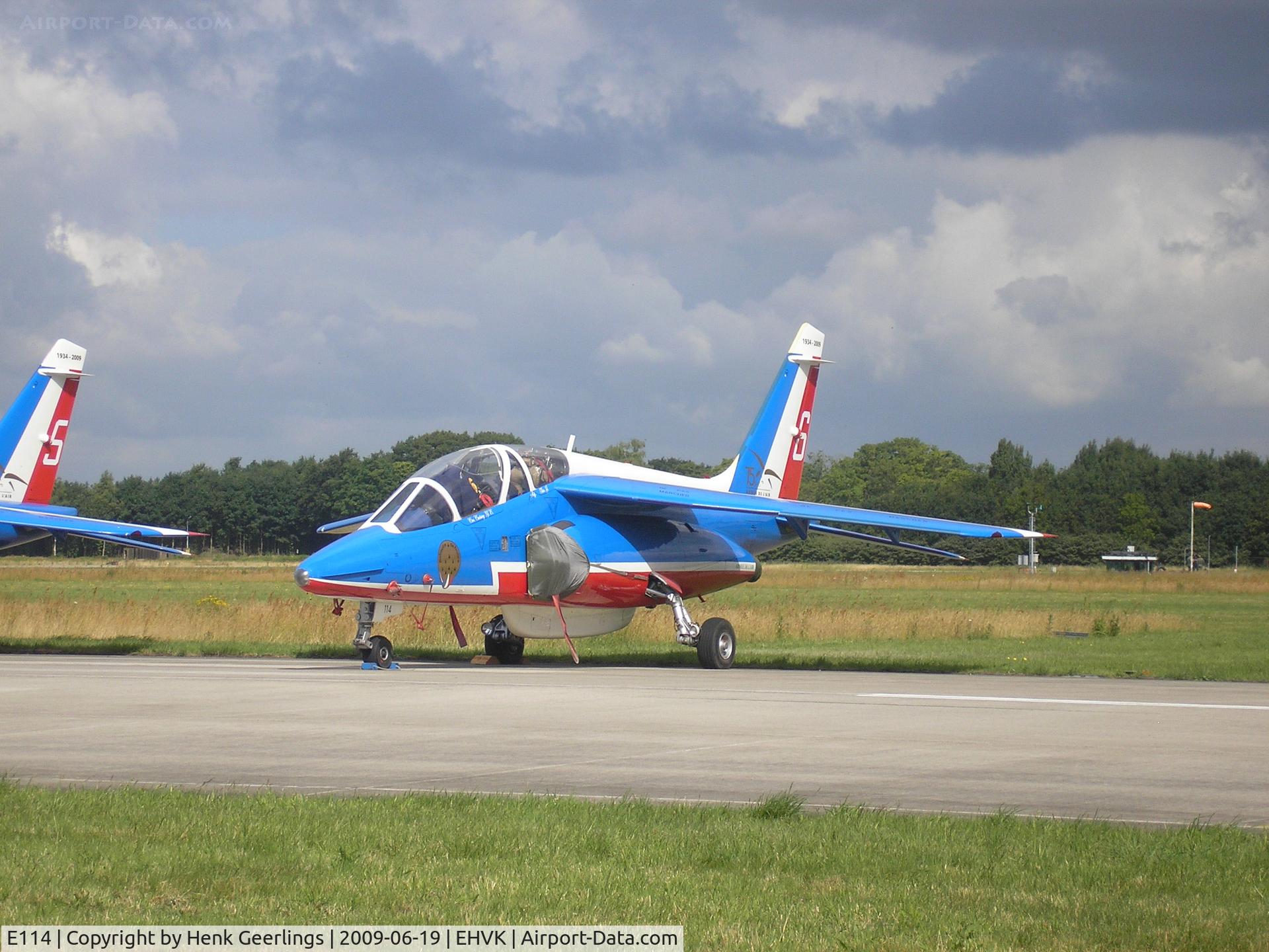 E114, Dassault-Dornier Alpha Jet E C/N E114, Dutch AF Openday , Volkel AFB , Patrouille de France , F-TERR  nr 6