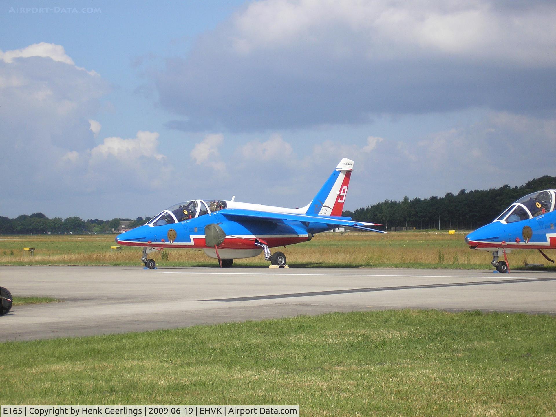 E165, Dassault-Dornier Alpha Jet E C/N E165, Dutch AF Openday , Volkel AFB , Patrouille de France,  nr 9