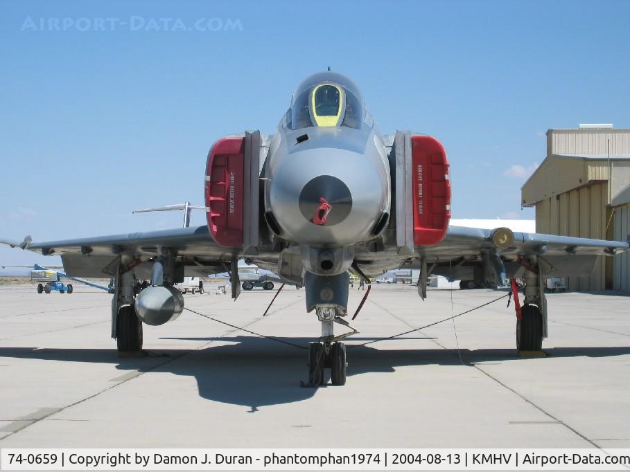 74-0659, 1974 McDonnell Douglas F-4E Phantom II C/N 4810, Prior to delivery to USAF, what getting final work done at BAE, Mojave, CA