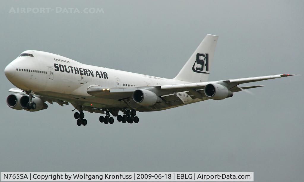 N765SA, 1980 Boeing 747-2F6B C/N 21833, approaching LGG