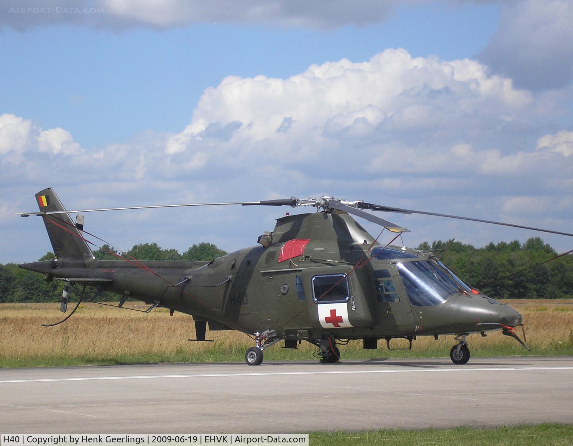 H40, Agusta A-109BA C/N 0340, Dutch AF Openday , Volkel AFB