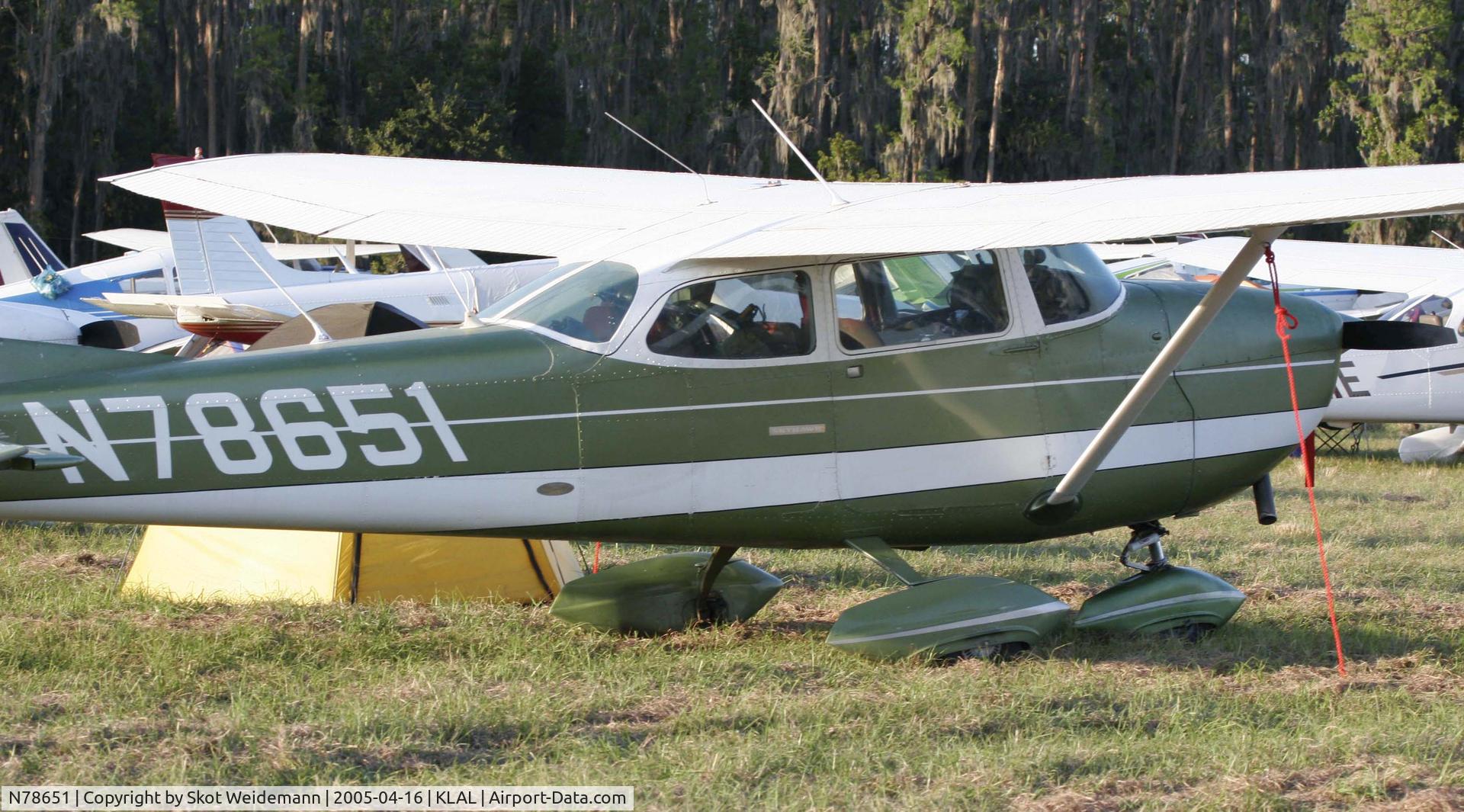 N78651, 1968 Cessna 172K Skyhawk C/N 17257705, Skyhawk N78651 at Sun N Fun