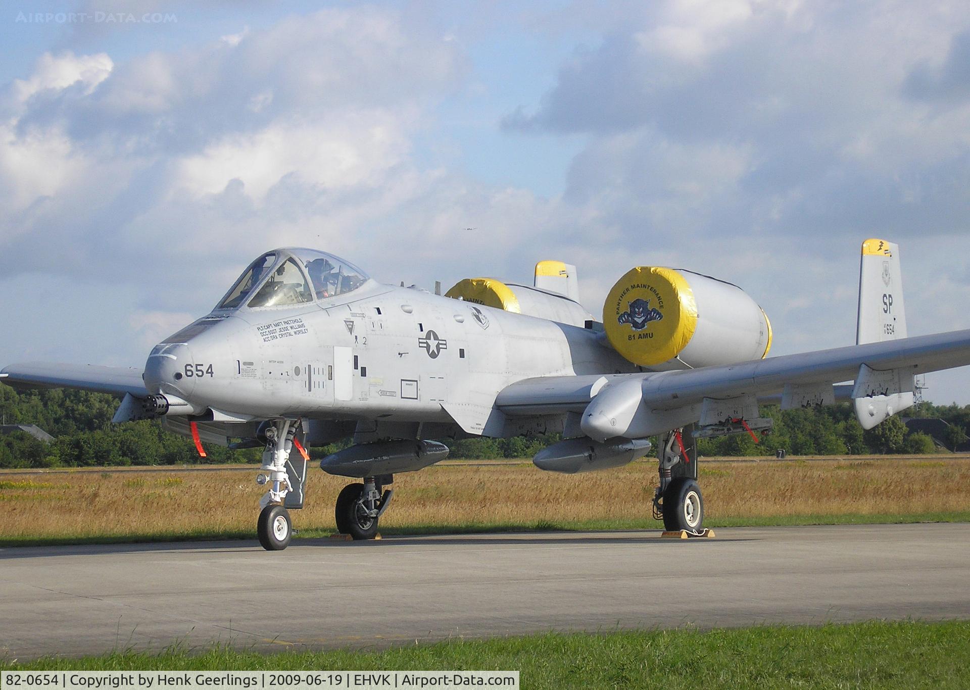 82-0654, 1982 Fairchild Republic A-10C Thunderbolt II C/N A10-0702, Dutch AF Openday , Volkel AFB