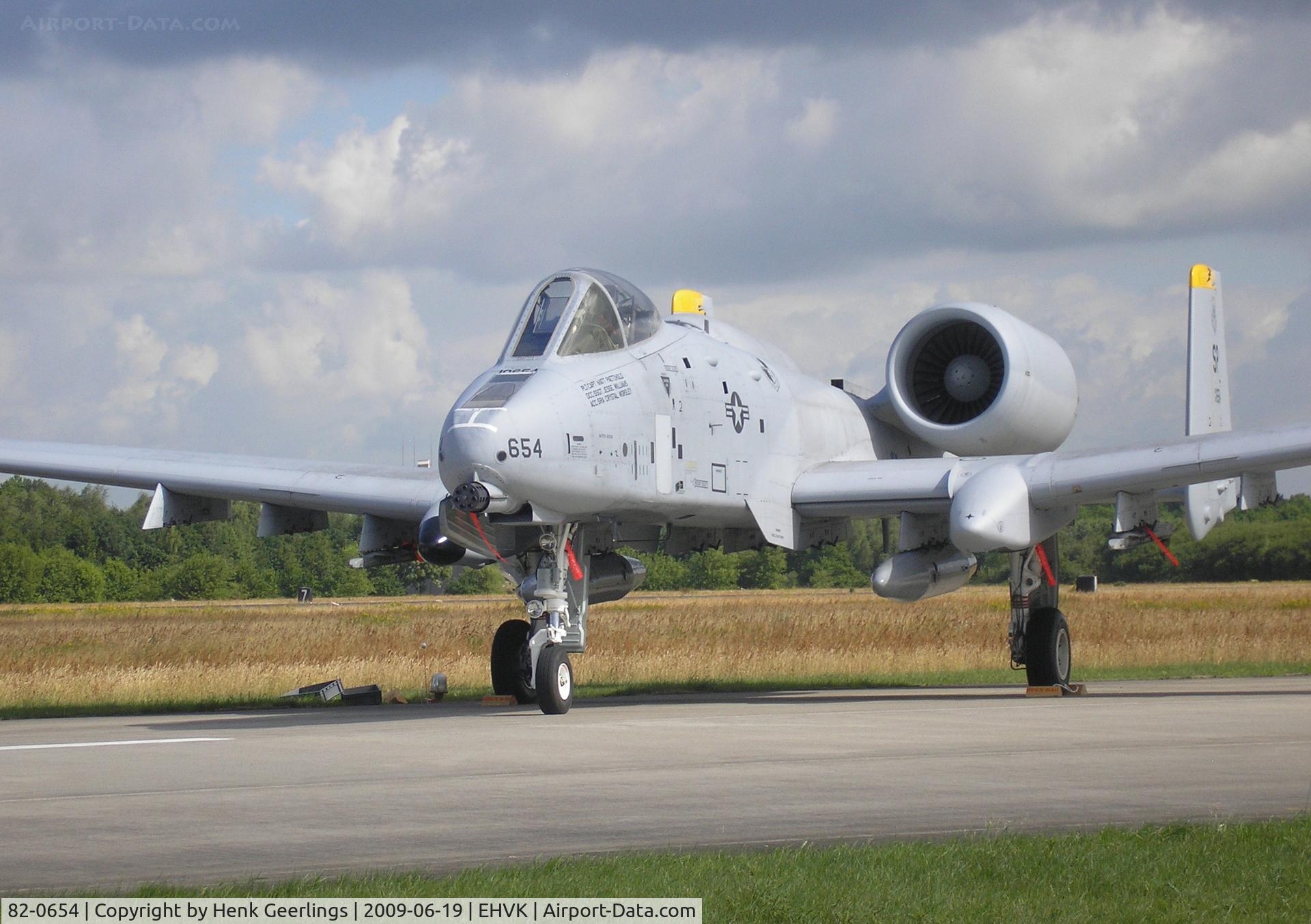 82-0654, 1982 Fairchild Republic A-10C Thunderbolt II C/N A10-0702, Dutch AF Openday , Volkel AFB
