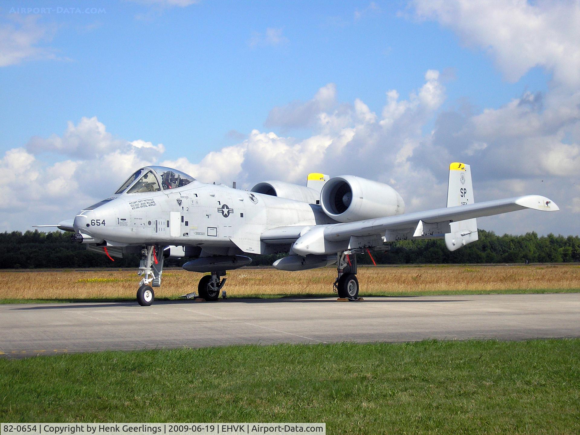 82-0654, 1982 Fairchild Republic A-10C Thunderbolt II C/N A10-0702, Dutch AF Openday , Volkel AFB