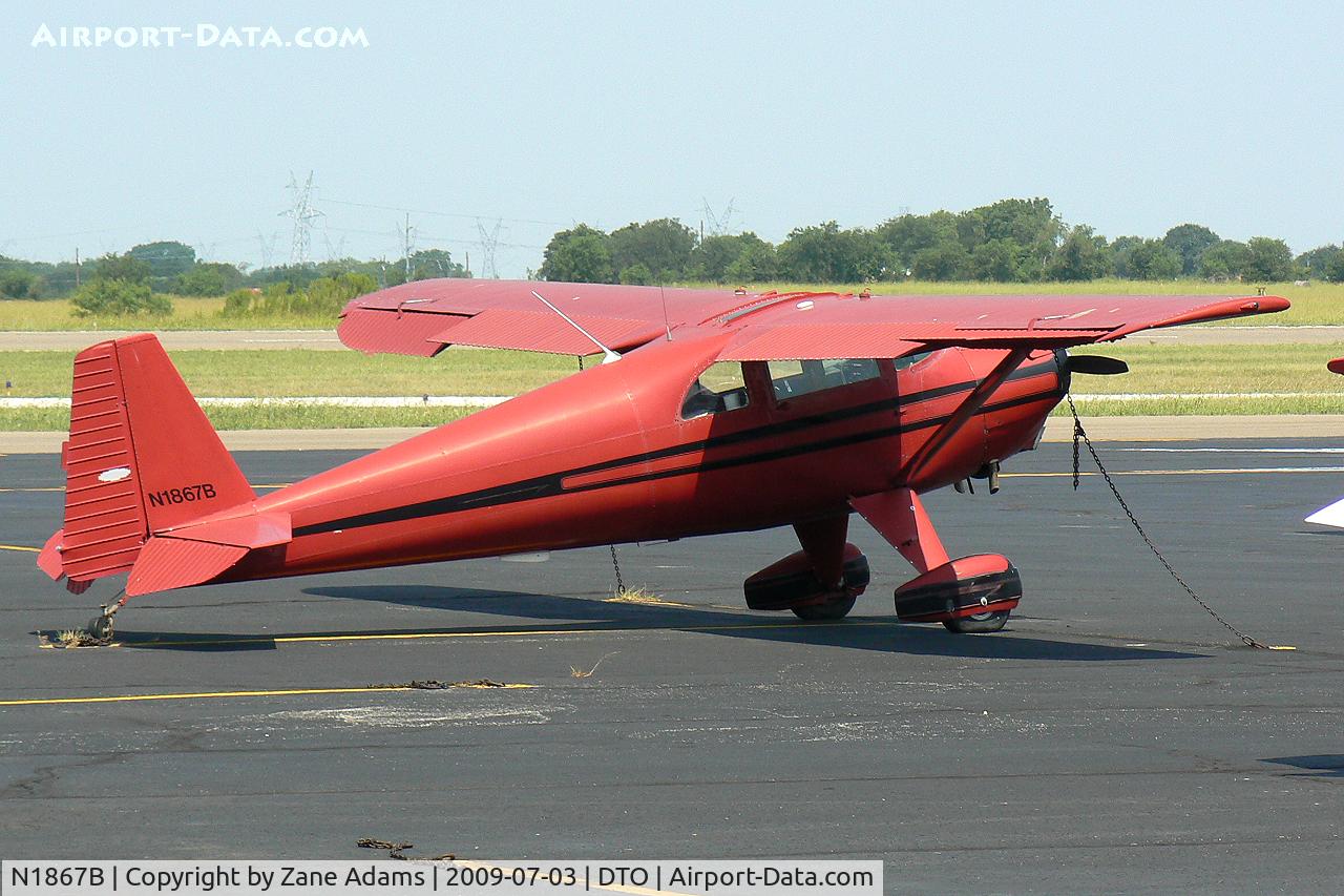 N1867B, 1948 Luscombe 8F Silvaire C/N 6294, At Denton Municipal