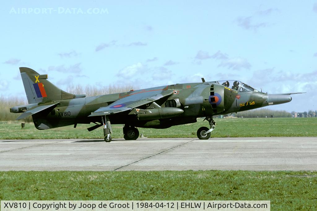 XV810, 1971 Hawker Siddeley Harrier GR.3 C/N 712060, In those days the Gütersloh based Harriers were frequent visitors to Leeuwarden.