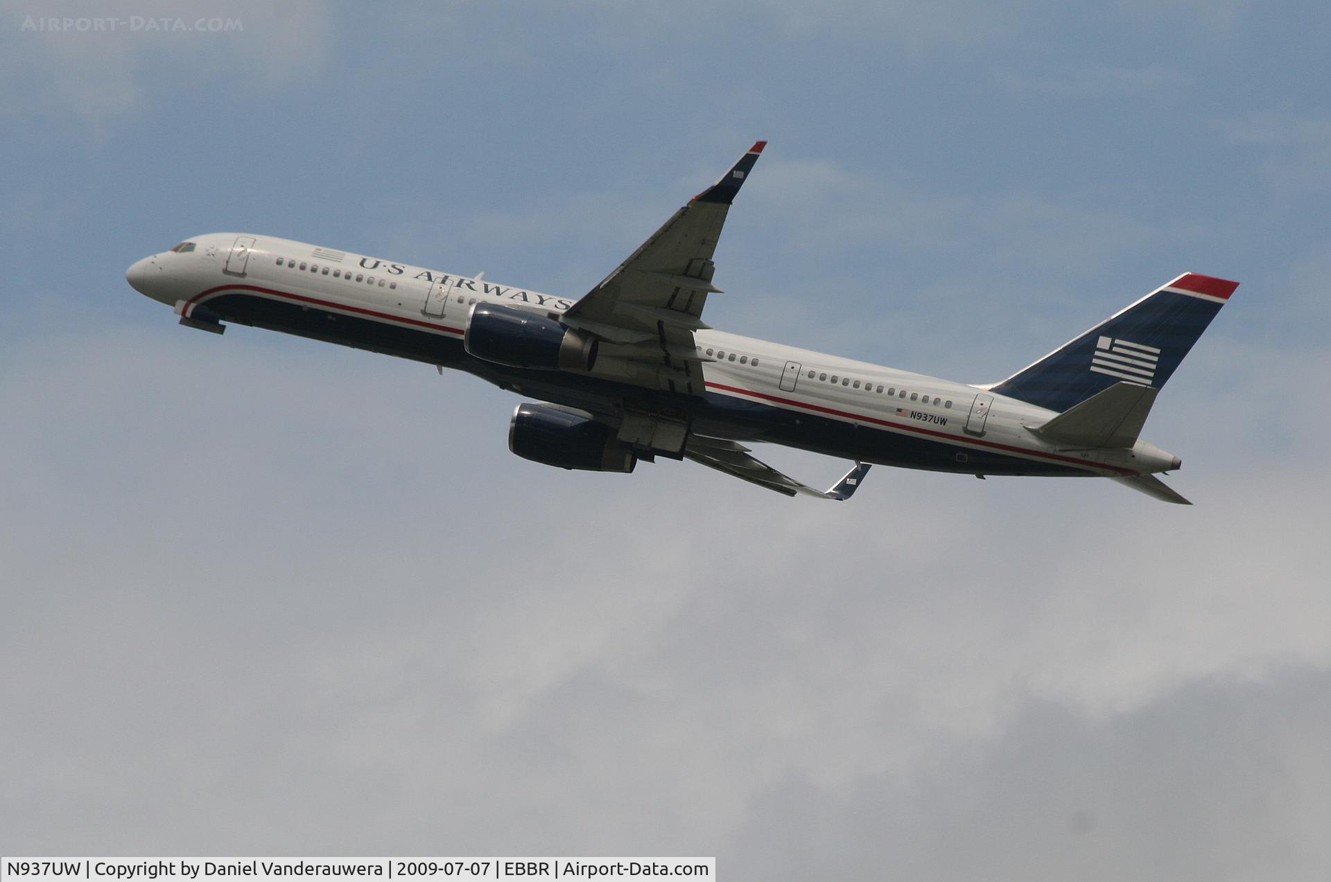 N937UW, 1994 Boeing 757-2B7 C/N 27245, Flight US751  is taking off from rwy 25R