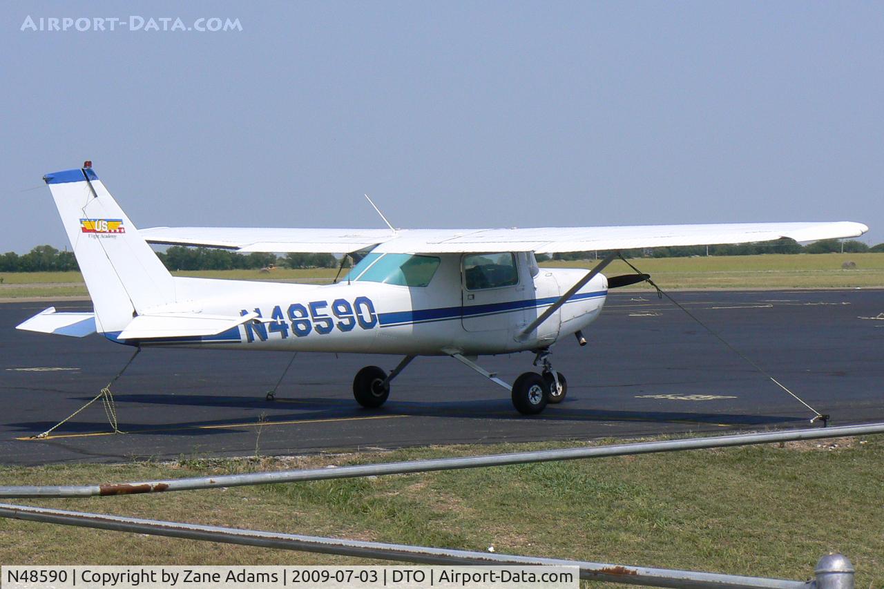 N48590, Cessna 152 C/N 15280920, At Denton Municipal