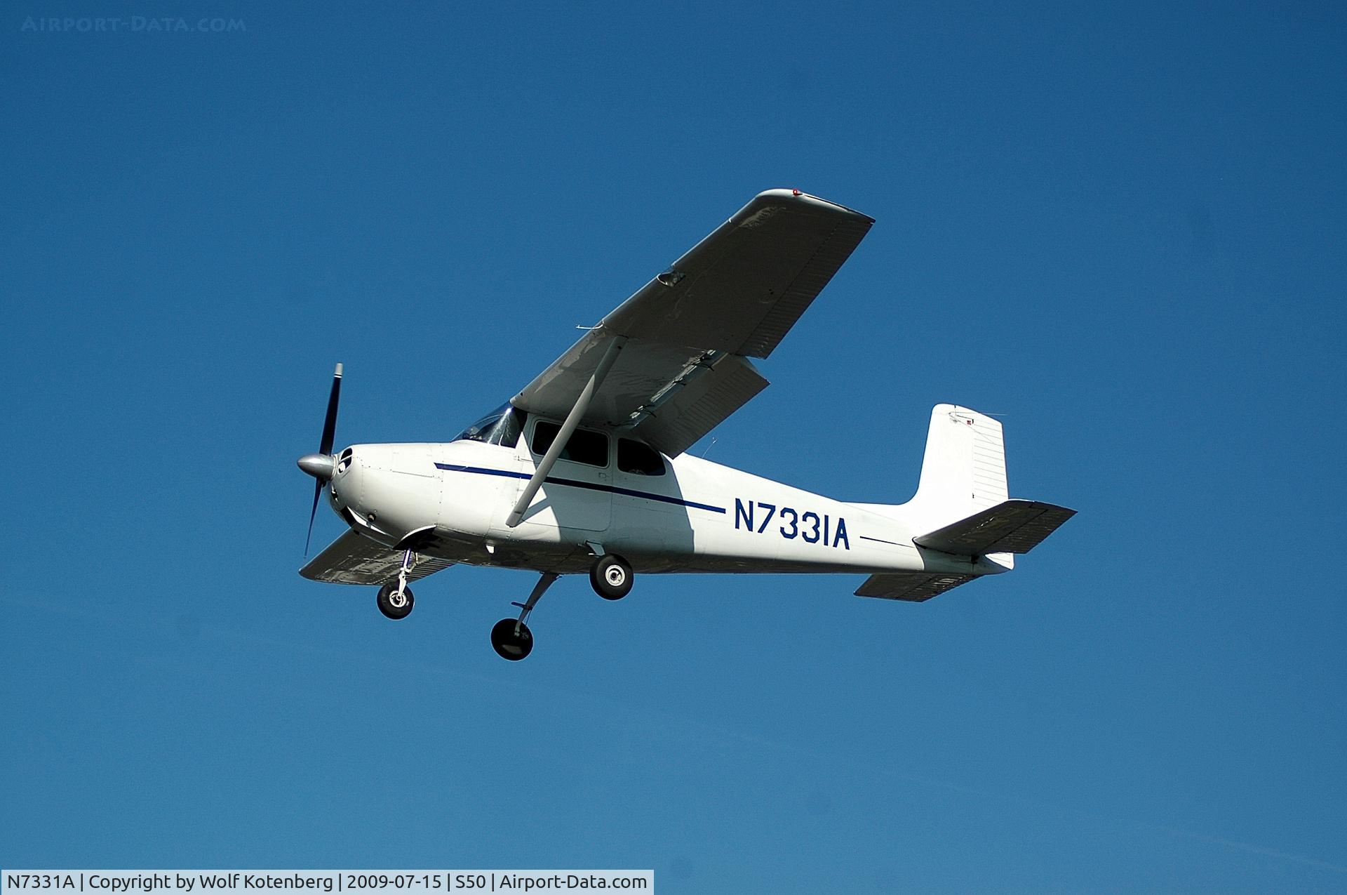 N7331A, 1957 Cessna 172 C/N 29431, in flight
