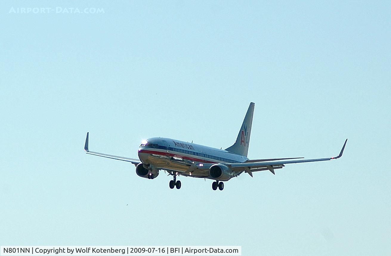 N801NN, 2009 Boeing 737-823 C/N 29565, on final at BFI