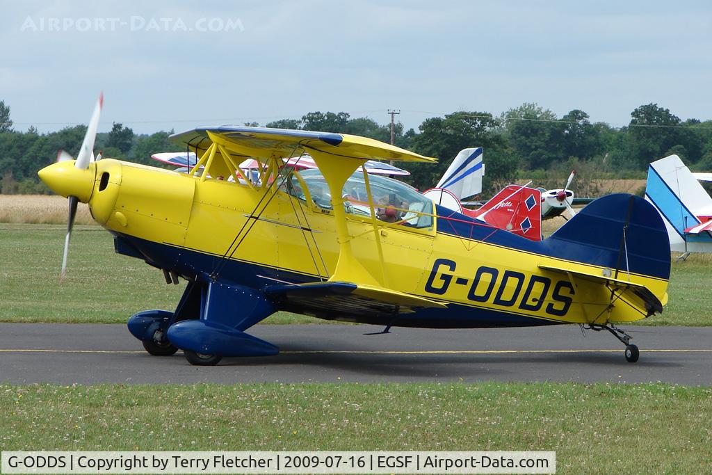 G-ODDS, 1980 Aerotek Pitts S-2A Special C/N 2225, Pitts S-2A competing in the 2009 Mazda Aerobatic Championships held at Peterborough Conington