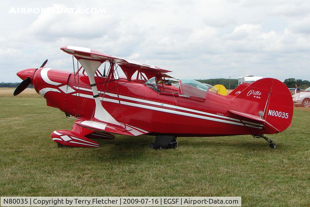 N80035, 1974 Aerotek Pitts S-2A Special C/N 2070, Pitts S-2A competing in the 2009 Mazda Aerobatic Championships held at Peterborough Conington