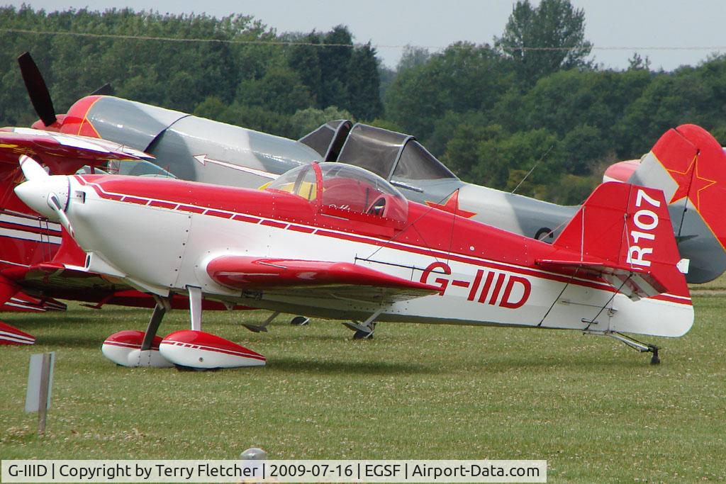 G-IIID, 2005 Rihn DR-107 One Design C/N PFA 264-12766, DR 107 competing in the 2009 Mazda Aerobatic Championships held at Peterborough Conington