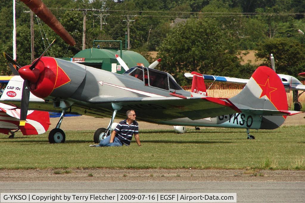 G-YKSO, 1979 Yakovlev Yak-50 C/N 791506, Yak 50 competing in the 2009 Mazda Aerobatic Championships held at Peterborough Conington