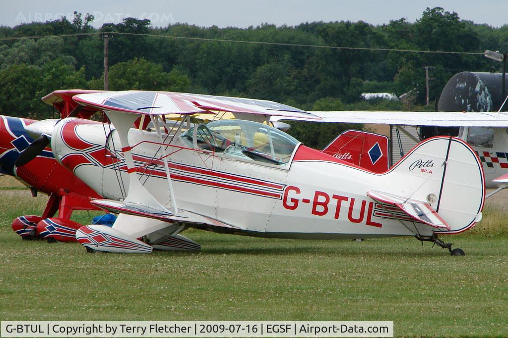 G-BTUL, 1979 Aerotek Pitts S-2A Special C/N 2200, Pitts S-2A competing in the 2009 Mazda Aerobatic Championships held at Peterborough Conington