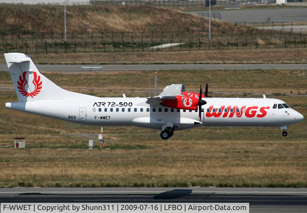 F-WWET, 2009 ATR 72-212A C/N 869, C/n 869