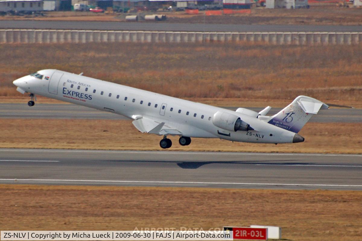 ZS-NLV, Canadair CRJ-700 (CL-600-2C10) Regional Jet C/N 10010, At Jo'burg
