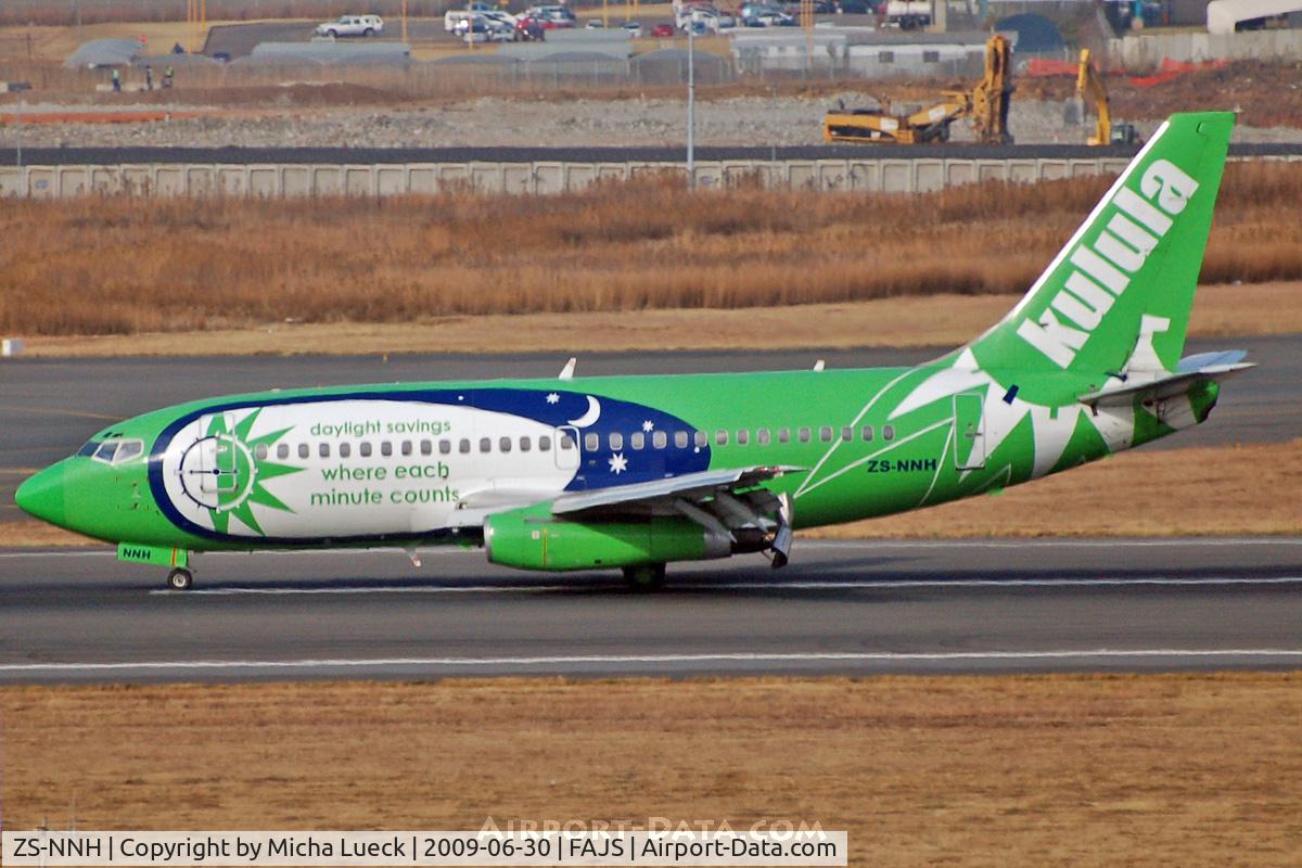 ZS-NNH, 1980 Boeing 737-236 C/N 21797, Just touched down - thrust reversers deployed