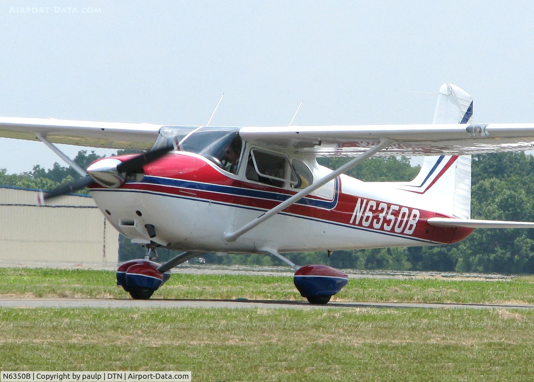 N6350B, 1957 Cessna 182A Skylane C/N 34250, Taxiing to 14 at the Shreveport Downtown airport.