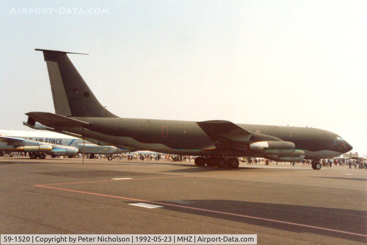 59-1520, 1959 Boeing KC-135Q Stratotanker C/N 18008, KC-135Q Stratotanker of 9th Wing at the 1992 Mildenhall Air Fete.