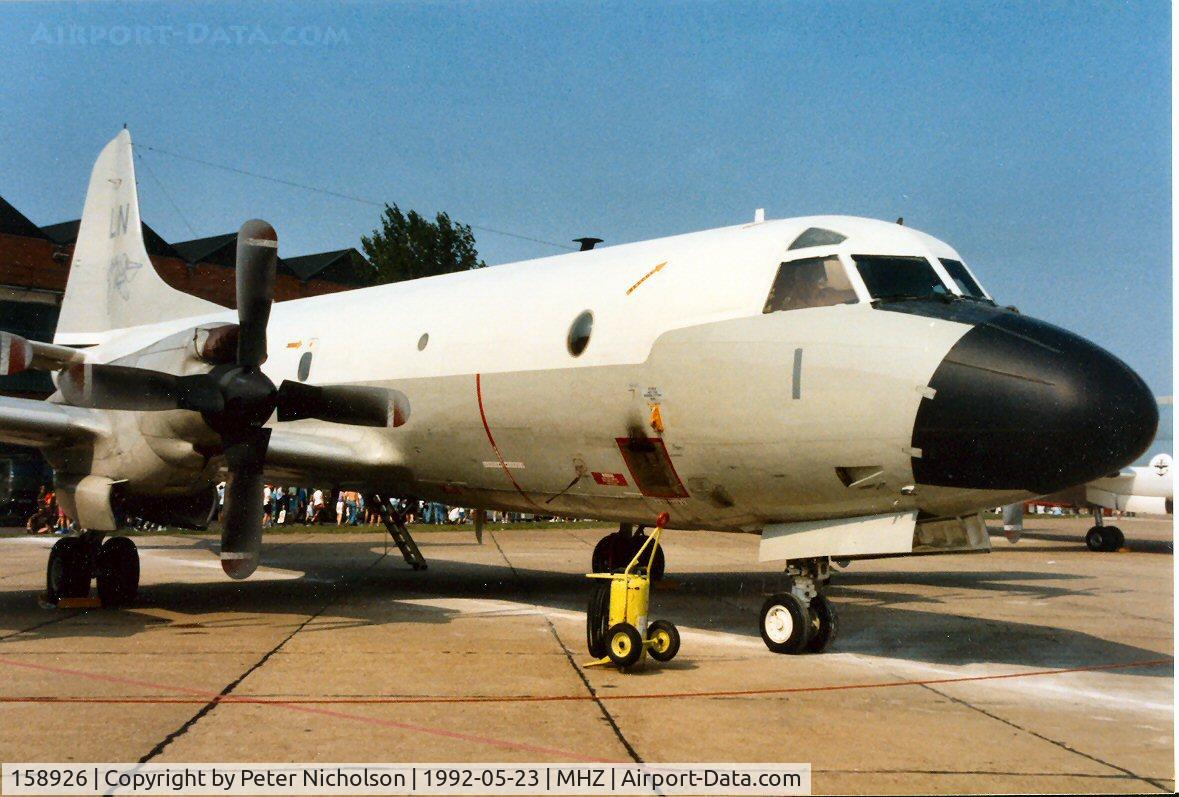 158926, Lockheed P-3C-145-LO Orion C/N 285A-5598, P-3C Orion of Patrol Squadron VP-45 at the 1992 Mildenhall Air Fete.
