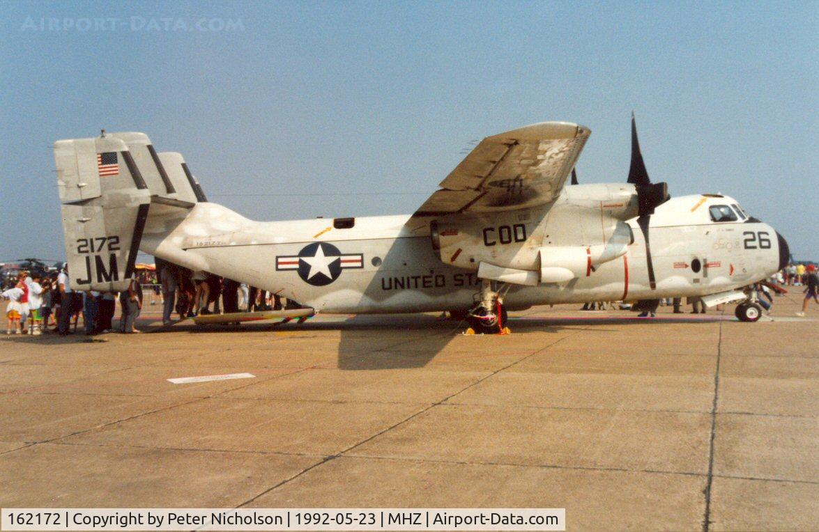 162172, Grumman C-2A Greyhound C/N 52, C-2A Greyhound of VR-24 at the 1992 Mildenhall Air Fete.