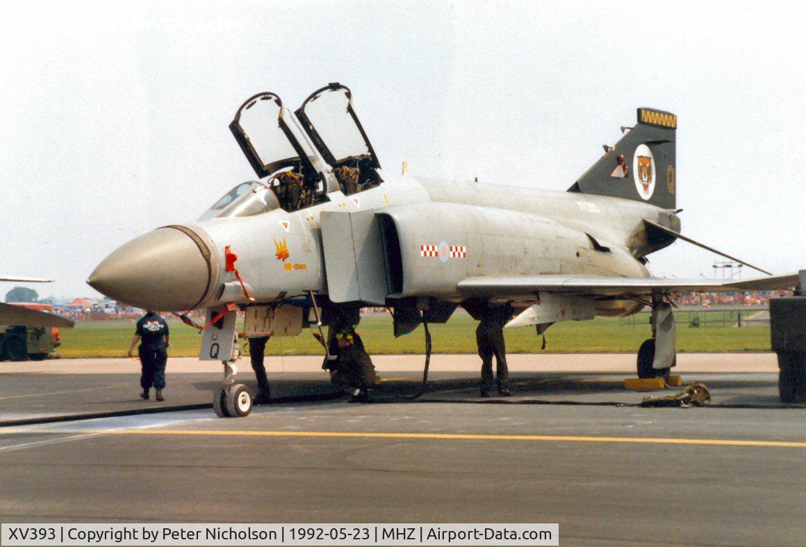 XV393, 1968 McDonnell Douglas Phantom FGR2 C/N 2791/9223, Phantom FGR.2 of 74 Squadron at the 1992 Mildenhall Air Fete.