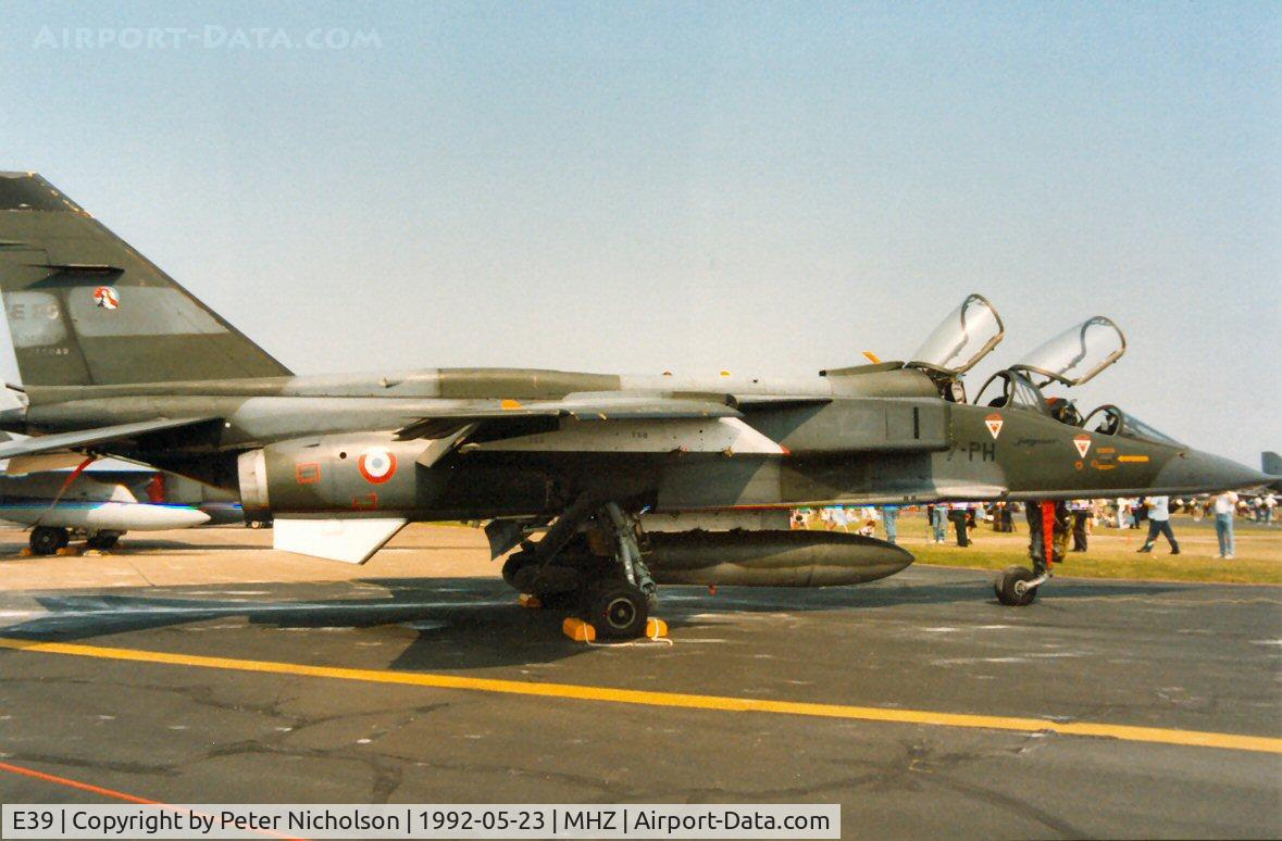 E39, Sepecat Jaguar E C/N E39, French Air Force Jaguar E of EC.7 at the 1992 Mildenhall Air Fete.