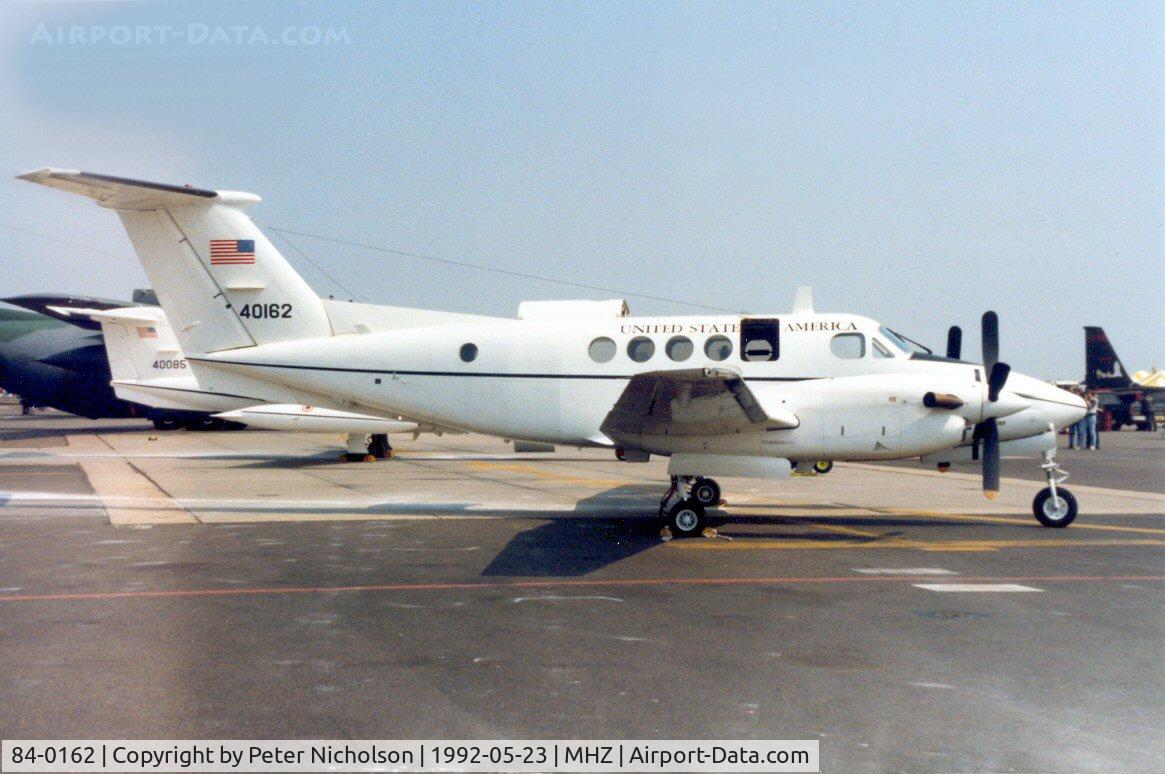84-0162, 1984 Beech C-12U Huron C/N BL-092, C-12F Huron of 58th Military Airlift Squadron at the 1992 Mildenhall Air Fete.