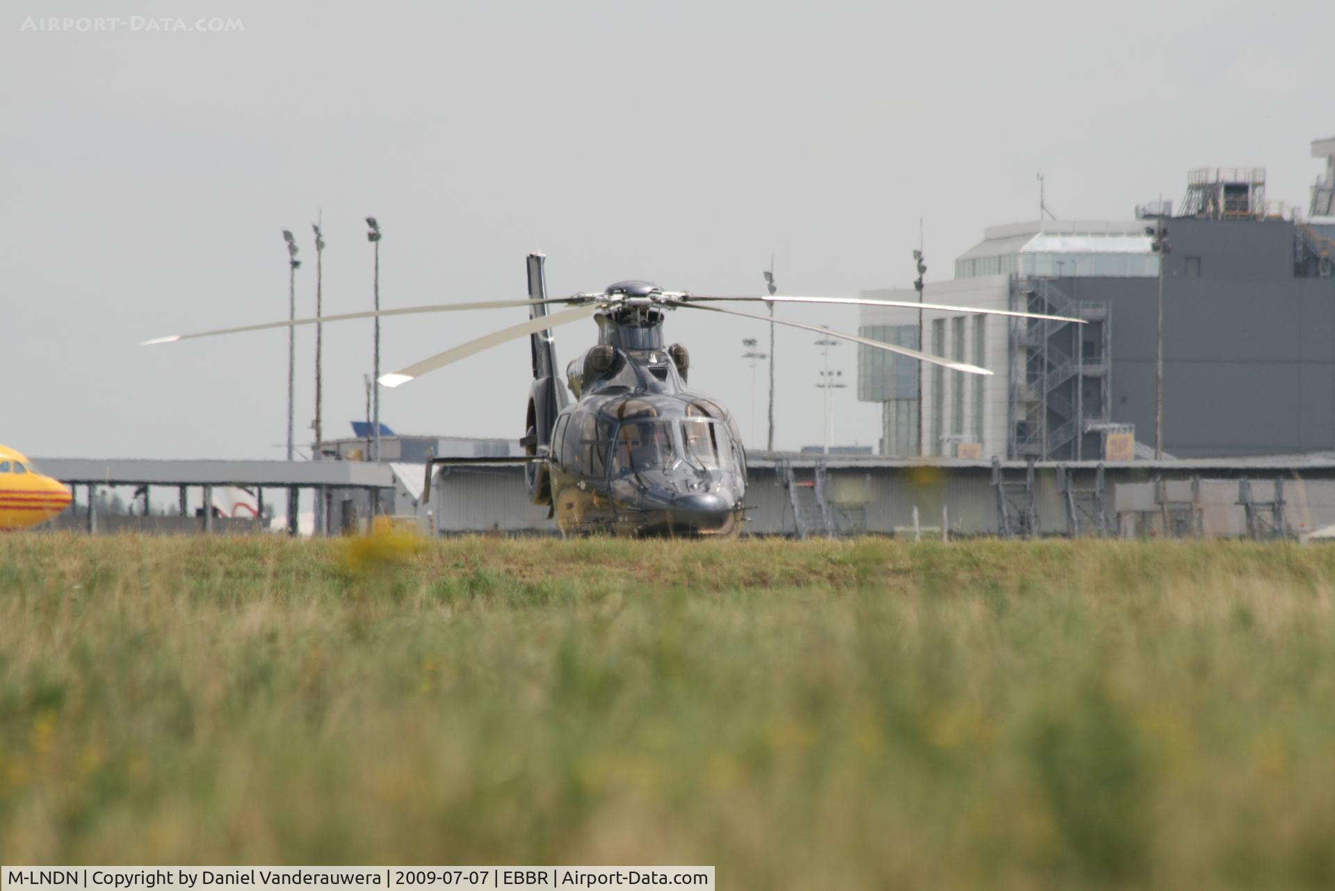 M-LNDN, 2008 Eurocopter EC-155B-1 C/N 6834, parked on General Aviation apron (Abelag)