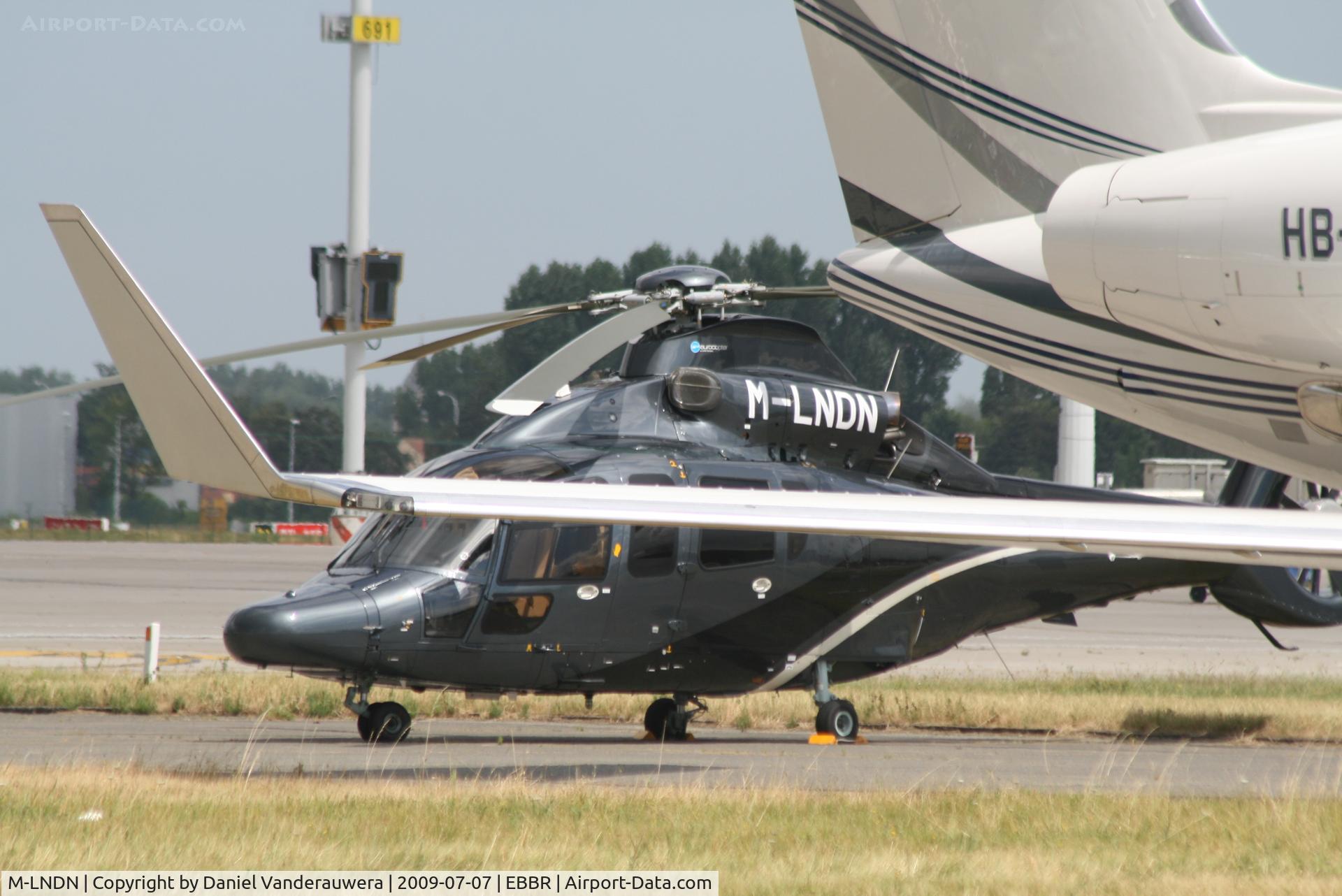 M-LNDN, 2008 Eurocopter EC-155B-1 C/N 6834, parked on General Aviation apron (Abelag)