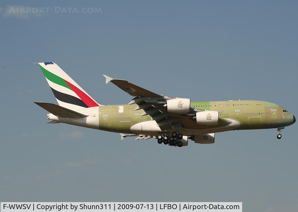 F-WWSV, 2009 Airbus A380-861 C/N 025, C/n 025 - For Emirates as A6-EDI