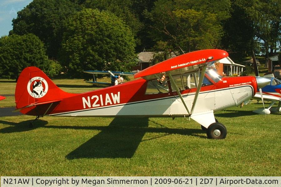 N21AW, 1998 Aviat A-1 Husky C/N 1399, At the Father's Day fly-in, Beach City, Ohio.