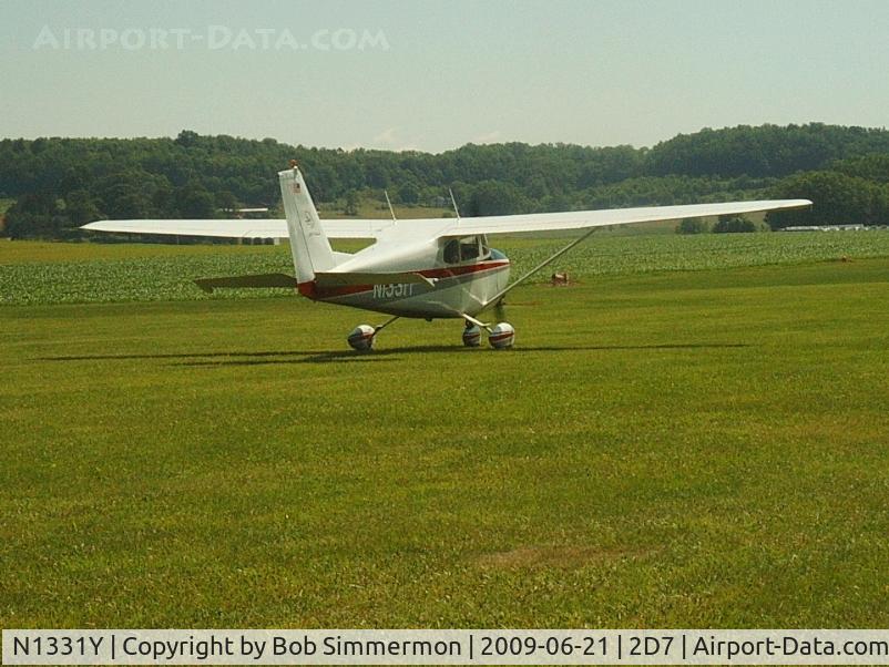 N1331Y, 1961 Cessna 172C C/N 17249031, Departing the Father's Day fly-in, Beach City, Ohio.