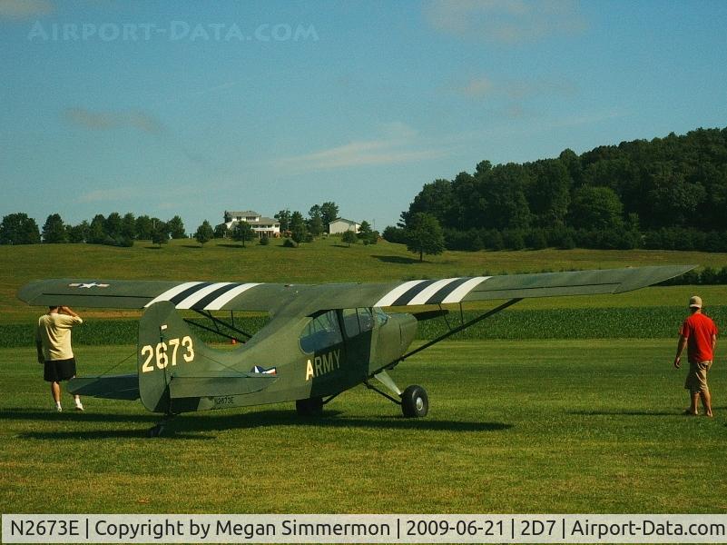 N2673E, 1946 Aeronca 7DC C/N 7DC-4499, At the Father's Day fly-in, Beach City, Ohio.