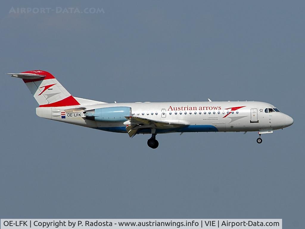 OE-LFK, 1995 Fokker 70 (F-28-0070) C/N 11555, Approaching RWY 16 on a sunny summer day