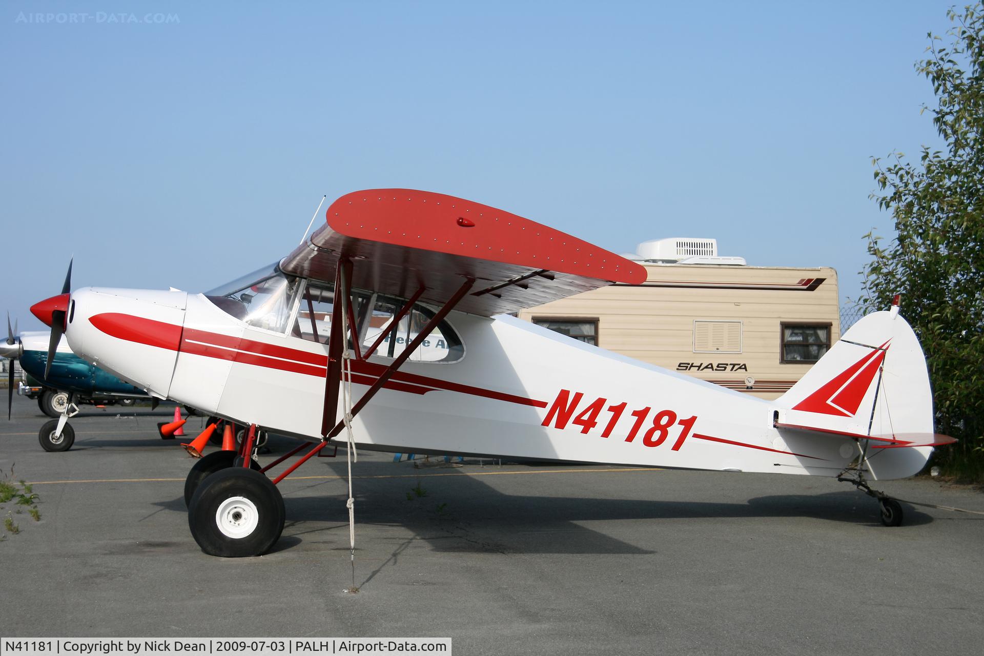 N41181, 1941 Piper J5A Cub Cruiser C/N 5-1269, PALH