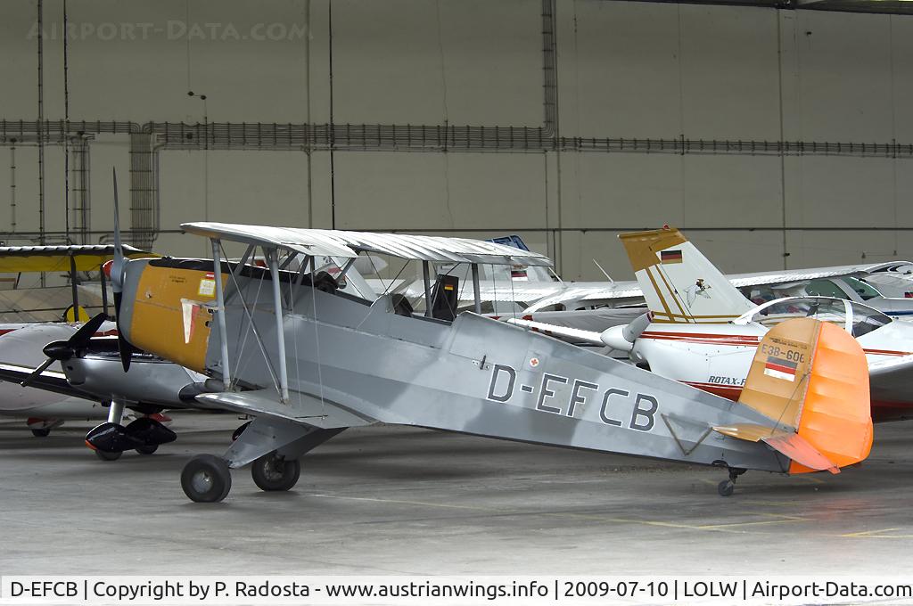 D-EFCB, 1963 CASA 1-131E Jungmann C/N 2225, Bücker in the Hangar at Wels Aerodrome