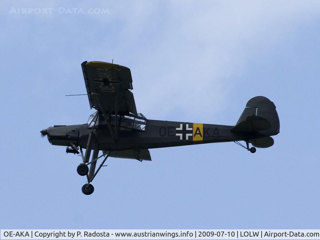 OE-AKA, 1942 Fieseler S-14B Storch (Fi-156C-3) C/N 3814, Bücker Treffen 2009, Flugplatz Wels