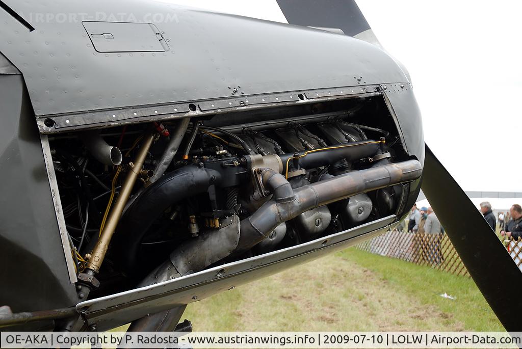 OE-AKA, 1942 Fieseler S-14B Storch (Fi-156C-3) C/N 3814, Engine of the 