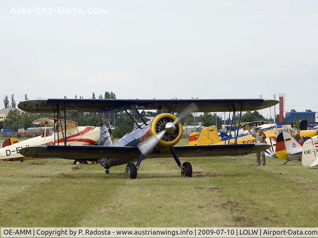 OE-AMM, 1943 Boeing E-75 (PT-13) Stearman C/N 75-5032, Welster Flugtage / Bückertreffen 2009