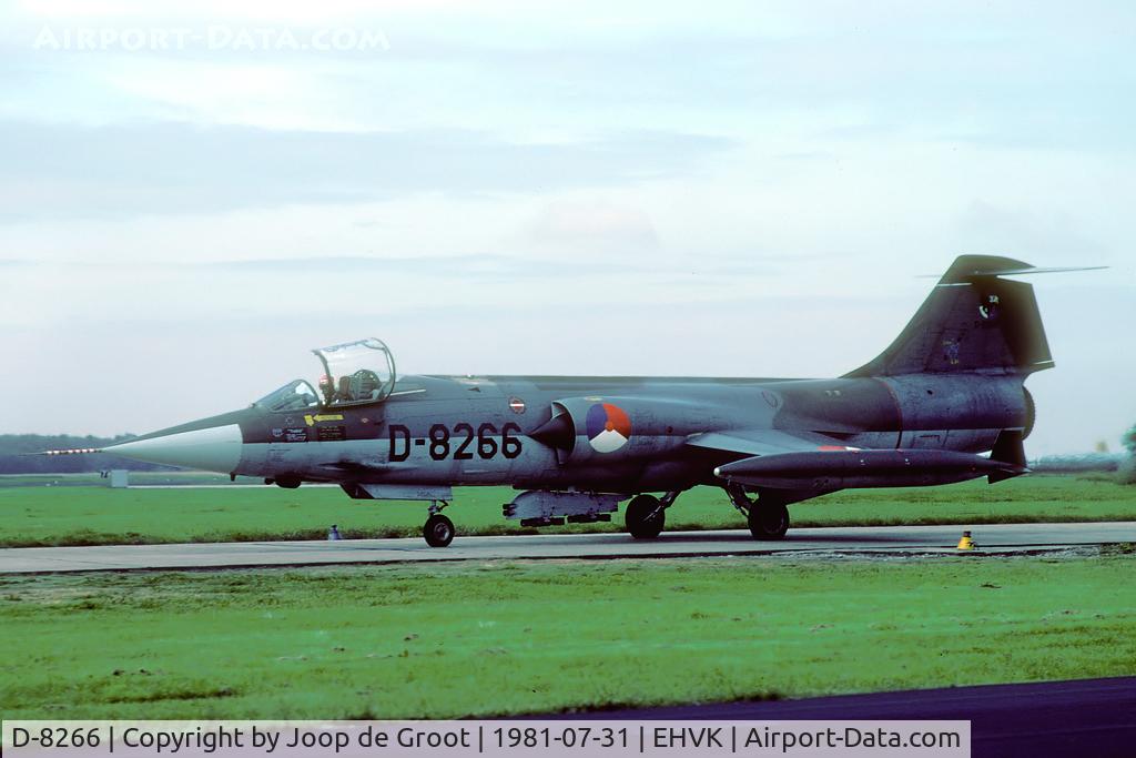 D-8266, Lockheed F-104G Starfighter C/N 683-8266, In 1981 Volkel was still an all Starfighter base.