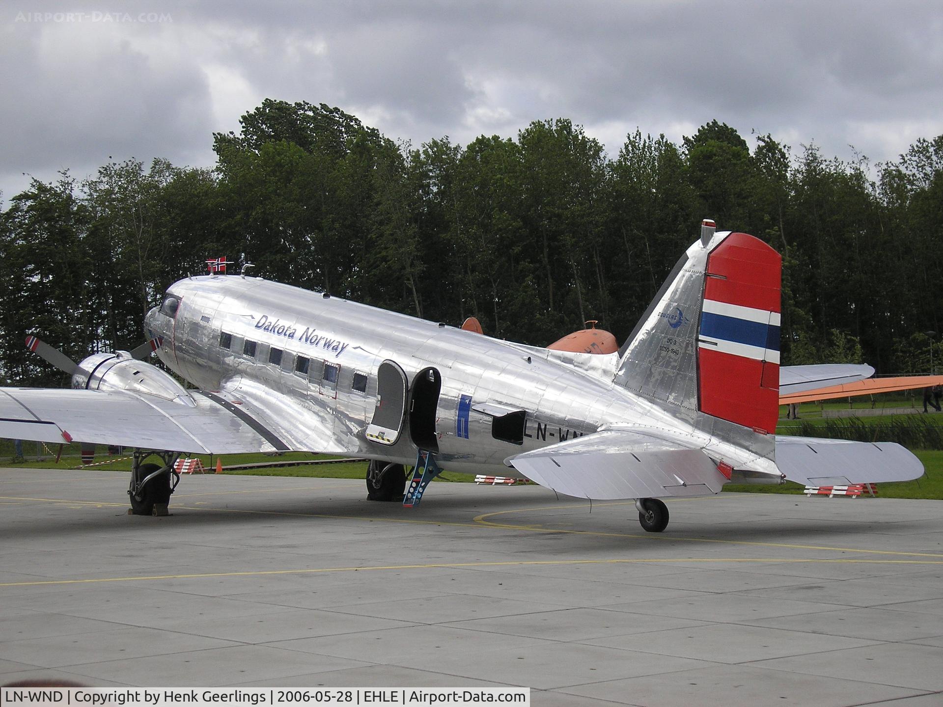 LN-WND, 1943 Douglas C-53D-DO Skytrooper (DC-3A) C/N 11750, Dakota Fly In - Aviodrome Museum