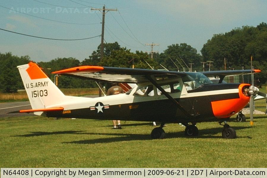 N64408, 1966 Cessna R172E C/N R1720104, At the Father's Day fly-in, Beach City, Ohio.