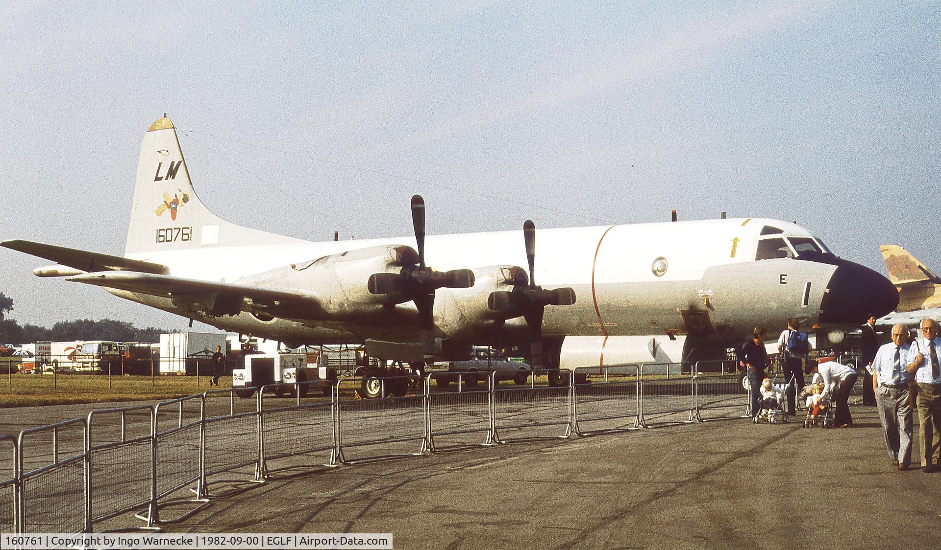 160761, Lockheed P-3C Orion C/N 285A-5670, Lockheed P-3C Orion of the US Navy at Farnborough International 1982