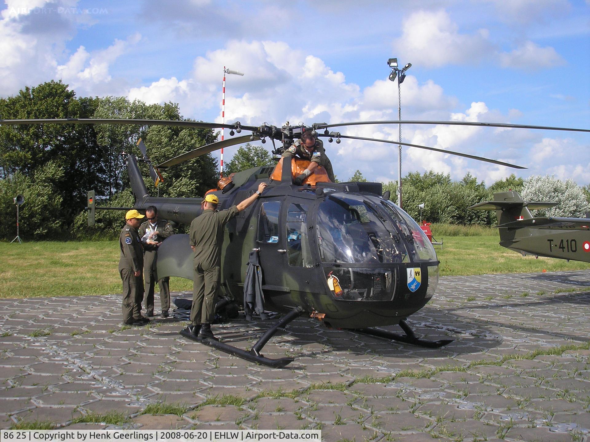86 25, MBB Bo.105P C/N S6025, RNLAF Openday at Leeuwarden AFB